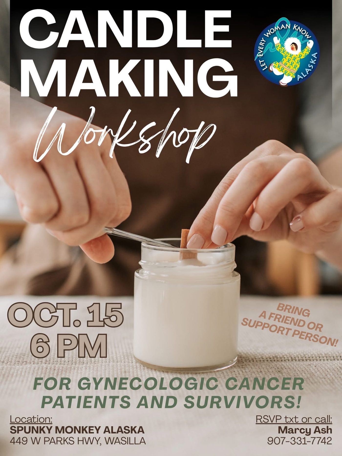 Candle Making Workshop flyer