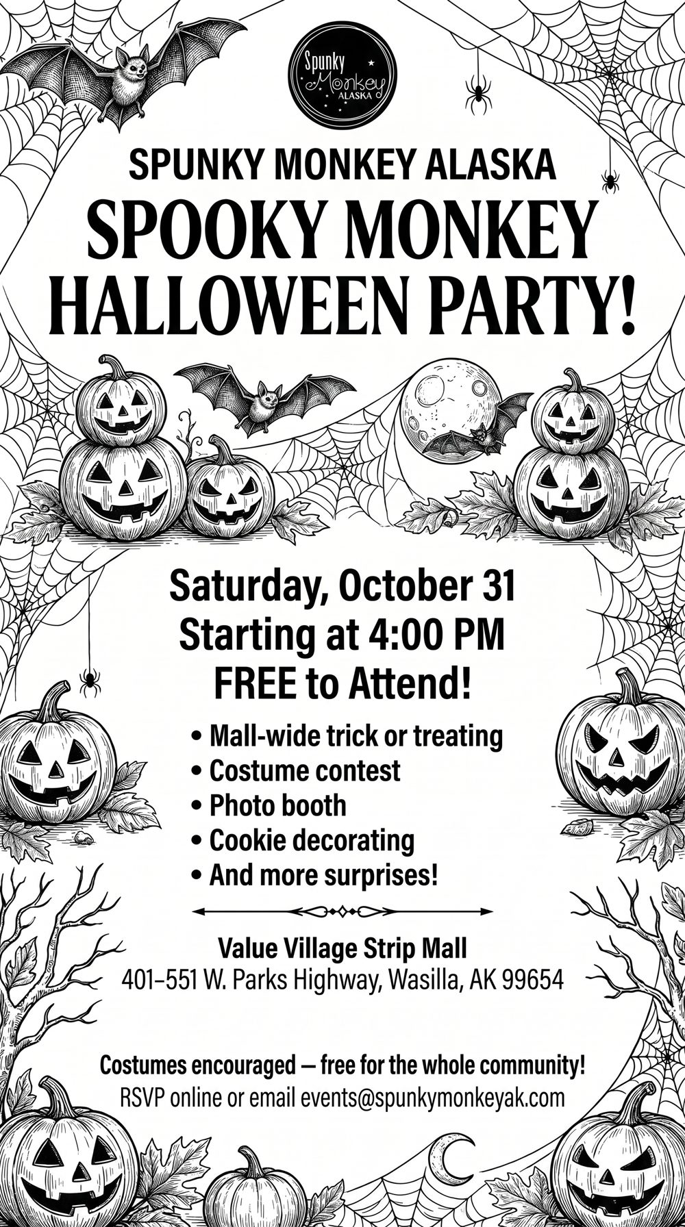 Third Annual Mall-Wide Trick or Treat & Halloween Party flyer