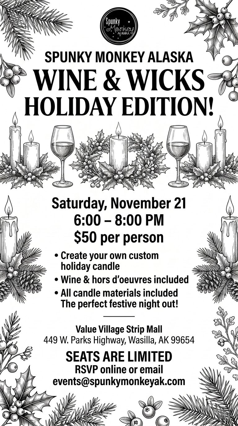 Wine & Wicks Holiday Edition flyer